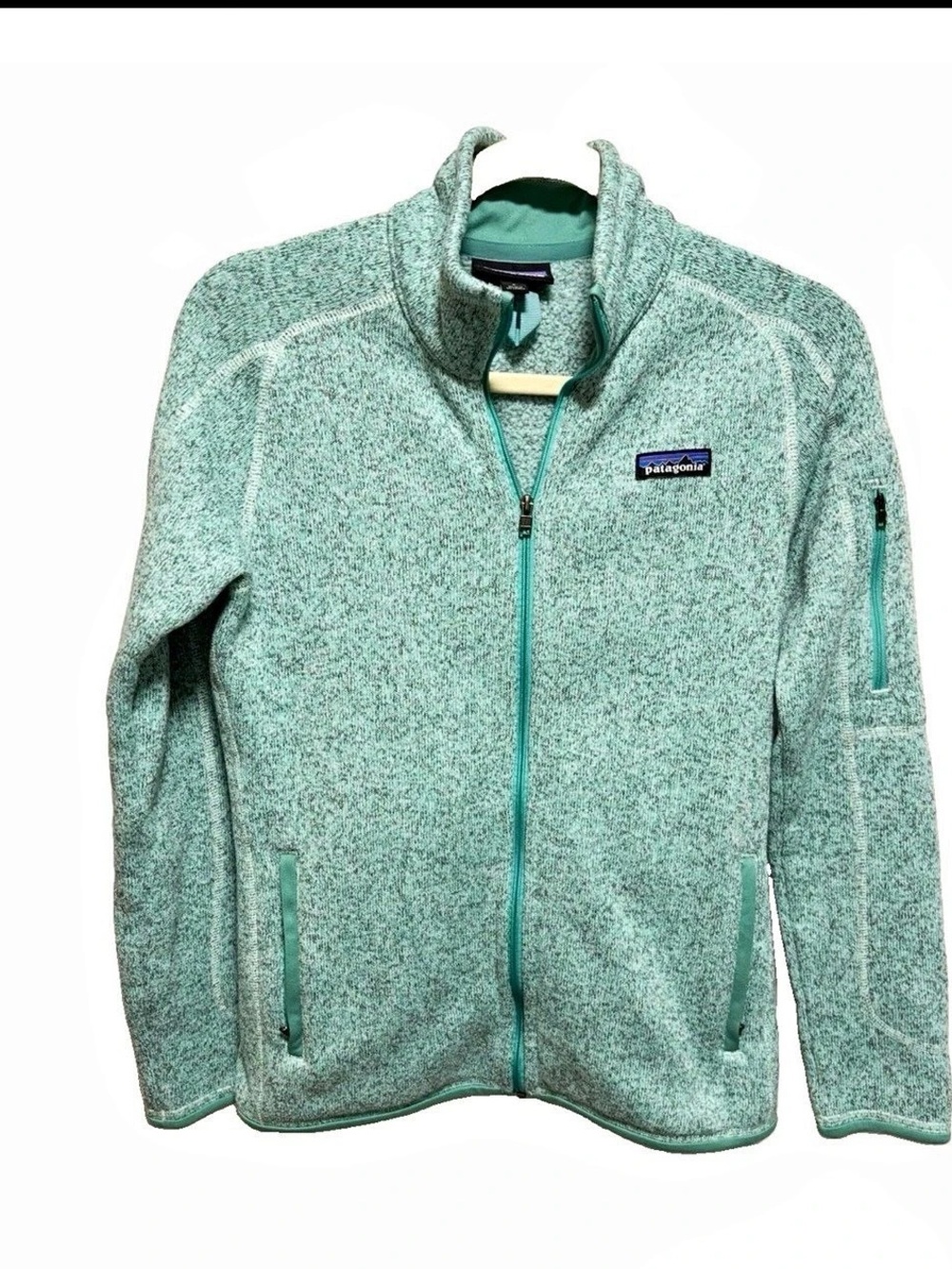 Patagonia Women'Small Better Sweater Full-Zip Jacket light Green Small